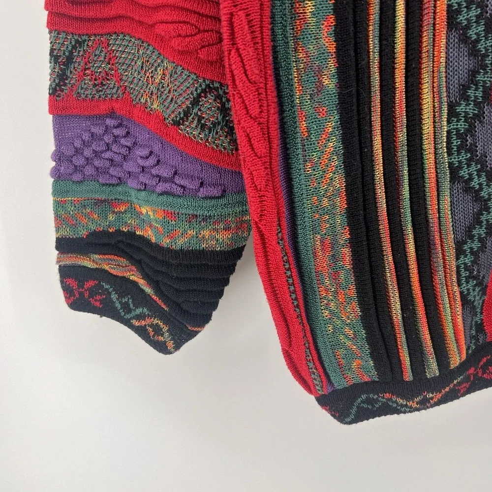 Vintage Tundra for Bachrach Men's 3D Knit Pullover Sweater‎ XL Mercerized Cotton